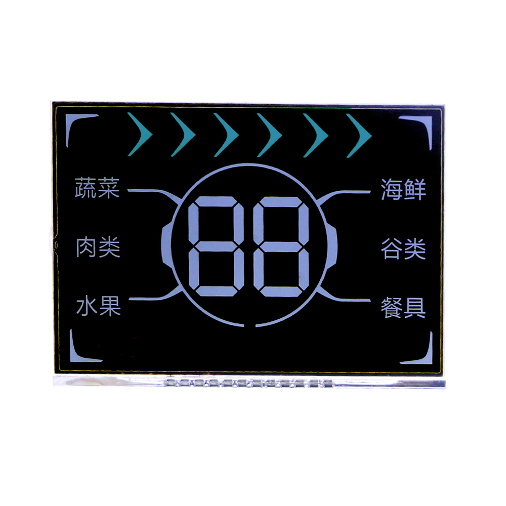 Pantalla LCD de segmento de medidor de energía